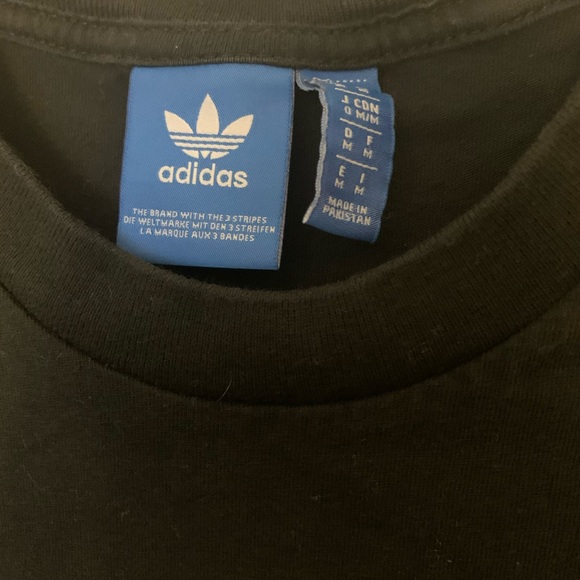 Black adidas t-shirt. - Picture 2 of 2